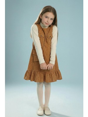 Perendi Kız Çocuk Çantalı Jile Elbise ve Badi