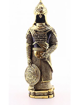 MiraLive Zırhlı Cevşen Ayetli Asker Gold Biblo 3 Boyutlu Büyük Boy 32 CM-018