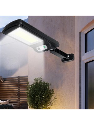 MiraLive 100 Ledli Güneş Enerjili Kumandalı Hareket Sensörlü Solar Dış Mekan Bahçe Lambası