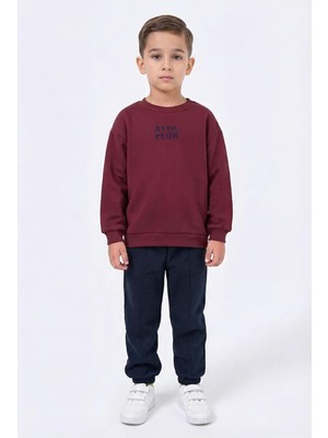 Perendi Erkek Çocuk Bisiklet Yaka Nakışlı Kışlık Takım