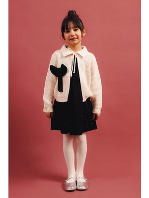 Perendi Kız Çocuk Triko Hırka Elbise – Özel Gün Kombini