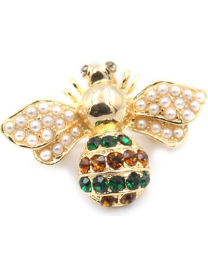 Royaleks Arı Broş - Altın