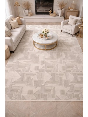Luxess Halı Luxess Diamond 2012 Gri Akrilik Modern Makine Halısı
