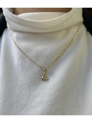 Onseva Kuyumculuk 14 Ayar Altın  Tavşan Kolye