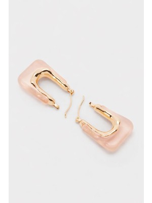 New Obsessions Şeffaf Frost Akrilik Çanta Küpe