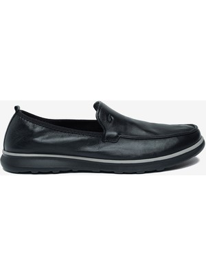 Greyder Erkek Siyah Hakiki Deri Casual Ayakkabı 6Y1FA64785