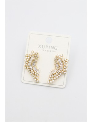 Royaleks Taşlı Küpe - Altın