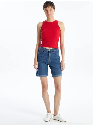 Lc Waikiki Yeni Sezon Bermuda Fit Kadın Jean Şort