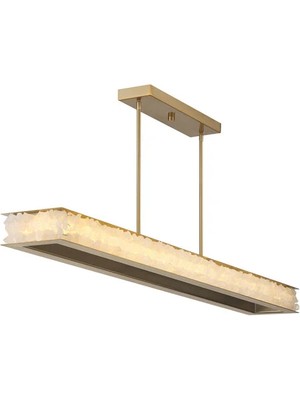 Ronisu Aydınlatma Bianca Klasik Sıralı Yemek Masası Mermer Avize – Yüksek Tavan Için Lüks Avize Ra-Avz- 3905-29-74