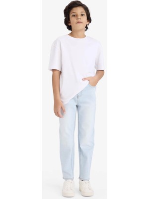 Defacto Straight Fit Mavi Erkek Çocuk Jean Pantolon F8501A8/NM63