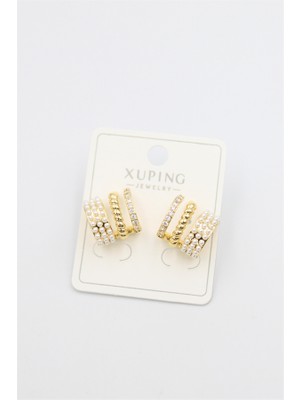 Royaleks Incili Halka Küpe - Altın