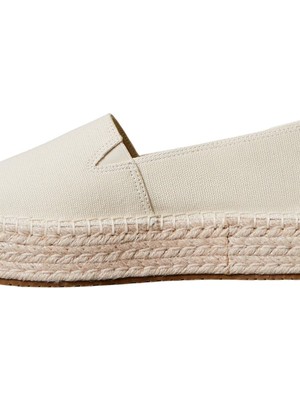 Calvin Klein Kadın Bej Espadrill Babet Düz Tabanlı Rahat Ayakkabı 40 Numaralı Çok Renkli Seçenek
