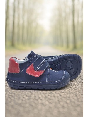 Rakerplus Popeye Hakiki Deri Lacivert Ilk Adım Unisex Bebek Ayakkabısı