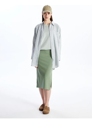 Lc Waikiki Yeni Sezon Dar Fit Düz Krep Kadın Kalem Etek