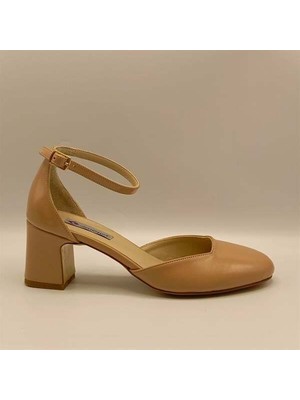 Ametist Matilda Nud Kalın Topuklu Ayakkabı