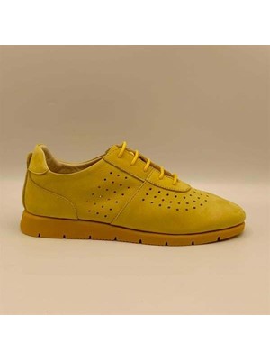 Ametist Agna Sarı Nubuk Kadın Loafer