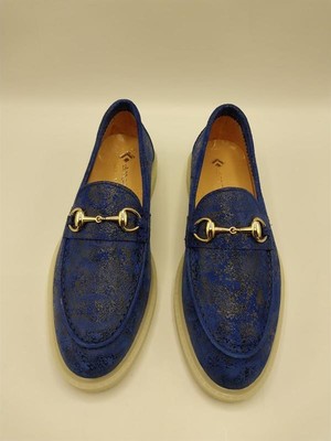 Ametist Davina Saks Mavi Baskılı Hakiki Deri Günlük Ayakkabı – 37 Numara (Son Ürün, Indirimli)