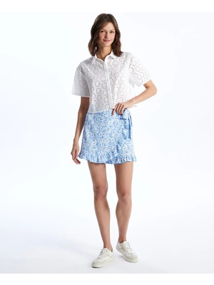 Lc Waikiki Yeni Sezon Beli Lastikli Çiçekli Kadın Şort Etek