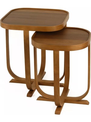 Levent Mobilya ve Aksesuar Burç 2’li Zigon Sehpa Tablalı