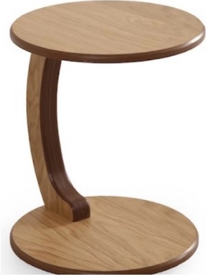 Levent Mobilya ve Aksesuar C Servis Sehpası Meşe Zigon Sehpa