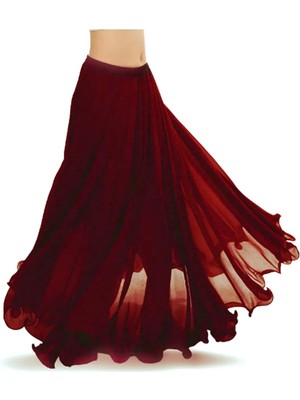 Kaftan Collection Fırfırlı Dansöz Etek Tek Yırtmaçlı