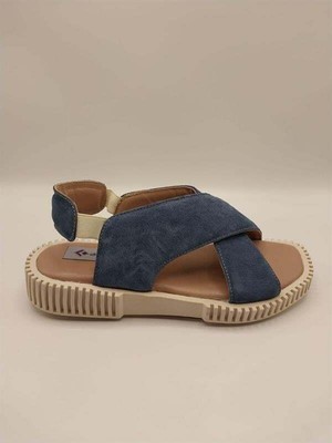 Ametist Juana Sandalet – Lacivert Süet  Günlük