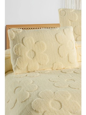 Noctiluca Fleura Çiçekli Çift Kişilik Battaniye Welsoft Yatak Örtüsü 230X250 2 Adet Wellsoft Yastık Kılıfı