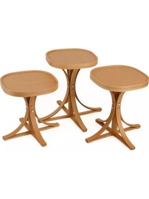 Levent Mobilya ve Aksesuar Meva 3’lü Zigon Sehpa Tablalı