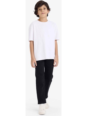 Defacto Straight Fit Siyah Erkek Çocuk Jean Pantolon B5445A8/NM40