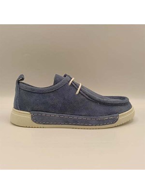 Ametist Emma Mavi Süet Günlük Kadın Ayakkabı