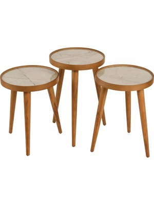 Levent Mobilya ve Aksesuar Pollen 3’lü Zigon Sehpa