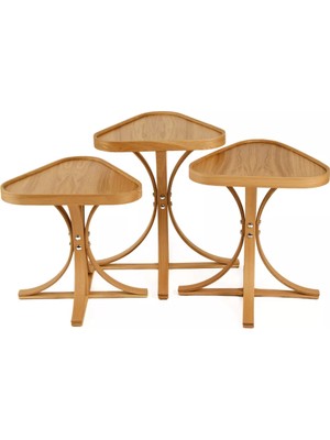 Levent Mobilya ve Aksesuar Perez 3’lü Zigon Sehpa Tablalı