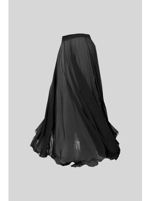 Kaftan Collection Çift Katlı Şifon Oryantal Dansöz Eteği