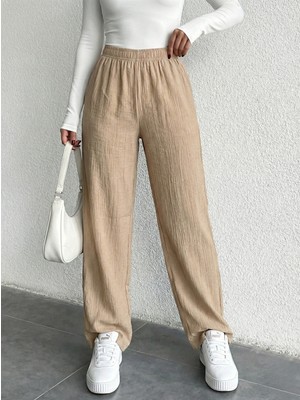 Foremia Çilek Pantolon-Taş -