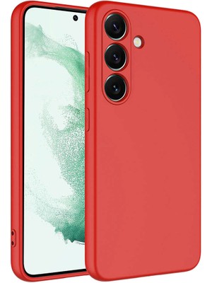 Galaxy S24 Kılıf Nrtk Mara Laaakan Kapak-Kırmızı