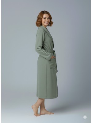 Caspara Pamuklu Premium Bornoz I Unisex I Ultra - Soft I Bornoz I Şal Yaka I Çeyiz I Erkek & Kadın Bornoz