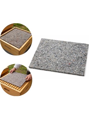 Keçeci Memet Arı Kovanı Yalıtım Keçesi  Isı ve Nem Dengeleyici Keçe İçi İzolasyon Kışlık Koruma 10 Adet