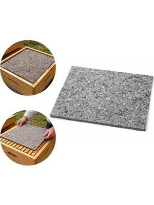 Keçeci Memet Arı Kovanı Yalıtım Keçesi  Isı ve Nem Dengeleyici Keçe İçi İzolasyon Kışlık Koruma  50X38  10 Adet