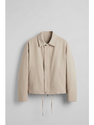 Abluka Online Erkek Kore Oversize Casual Bomber Ceket Bej