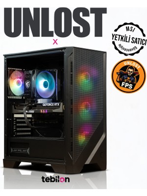 Tebilon UNLOST X-Amd Ryzen 7500X3D-MSI Pro B840M-MSI Rtx 5070 Gamıng Trıo 12GB-16GB-1TB Ssd-Oem Paket