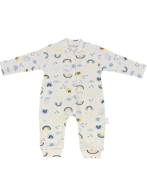 Balgüneş Gökkuşağı Bulut %100 Pamuk Bebek Tulum