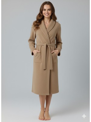 Caspara Pamuklu Premium Bornoz I Unisex I Ultra - Soft I Bornoz I Şal Yaka I Çeyiz I Erkek & Kadın Bornoz