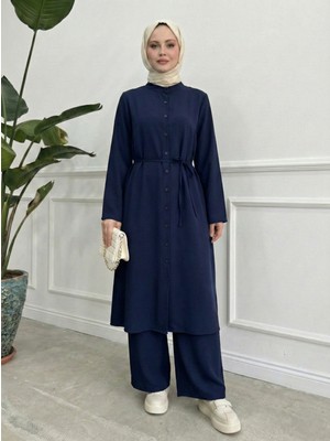 Foremia Hakim Yaka Uzun Pantolonlu Takım-Lacivert -