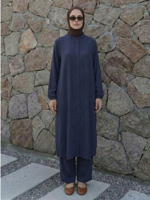 Foremia Hakim Yaka Uzun Pantolonlu Takım-Lacivert -