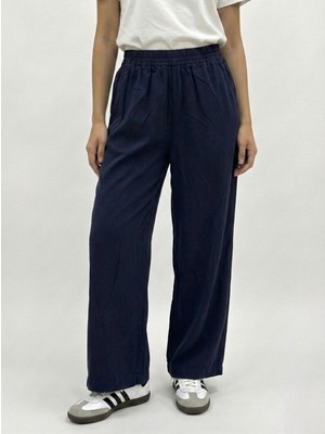 Foremia Cep Detay Lastikli Pantolon-Lacivert -