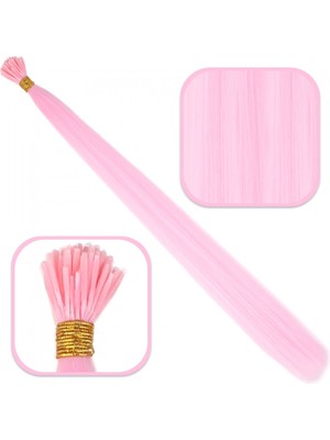 Handmade Renkli Fiber Keratin Kaynak Saç 100 Adet Takma Aparatı Hediyeli