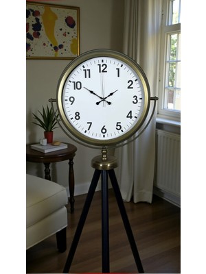 Mcg Eskitme Tripod Ayaklı Dekoratif Saat