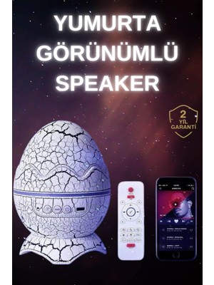 OEMTR Dinozor Speaker Renk Değiştirme Projeksiyon Modu Bluetooth Hoparlör Gece Lambası