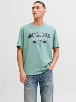 Jack & Jones Jjelogo Tee Ss O-Neck 2 Col SS26 Sn Yeşil Erkek T-Shirt 12288016