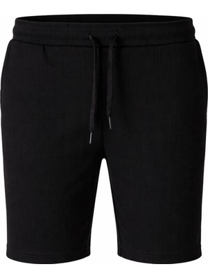 Trender Penye Siyah Erkek Şort 8076